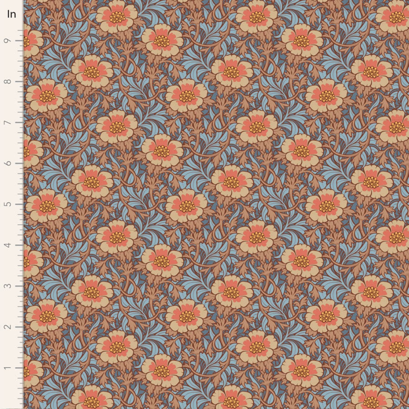 Tilda Patchwork Stoff Baumwolle - Hibernation - Winterrose-Hazel
